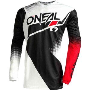 Oneal Size L Youth Element Racewear V.22 Motocross Jersey Blk White Red E003-114
